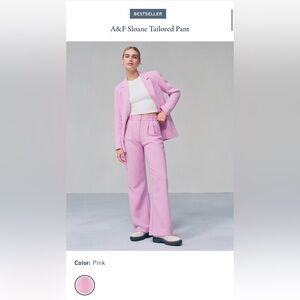 Pink Abrecombie Sloane Tailored pant